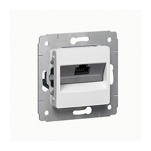 Розетка 1xRJ45 Cat.5 Legrand CARIVA, бежевый