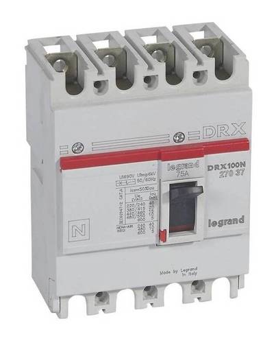 Силовой автомат Legrand DRX, 20кА, 4P, 75А